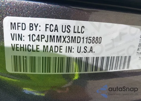 2021 Jeep Cherokee Latitude Lux 4X4 from USA, damaged, VIN 1C4PJMMX3MD115880